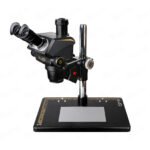 Kaisi S6 6.8-68X Synchronous Zoom Trinocular Stereo Microscope with Big Base
