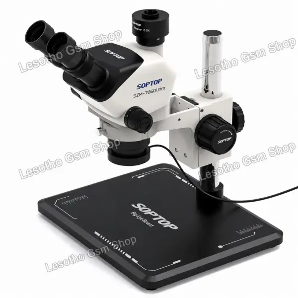 Soptop SZM-7060 Ultra 7-60X Adjustable Zoom Trinocular Microscope With Base